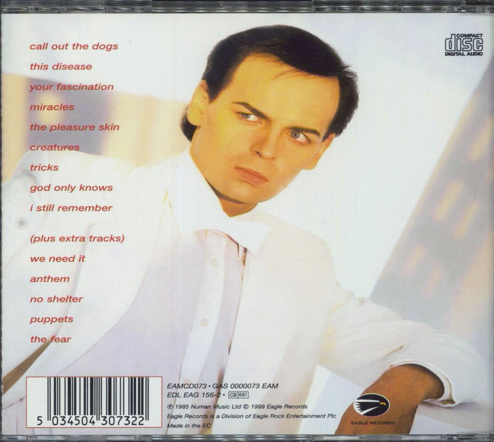 Gary Numan The Fury UK CD album (CDLP) 5034504307322