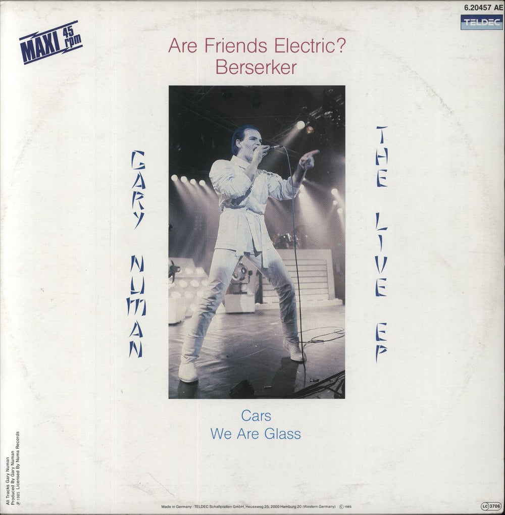 Gary Numan The Live EP UK 12" vinyl single (12 inch record / Maxi-single) NUM7
