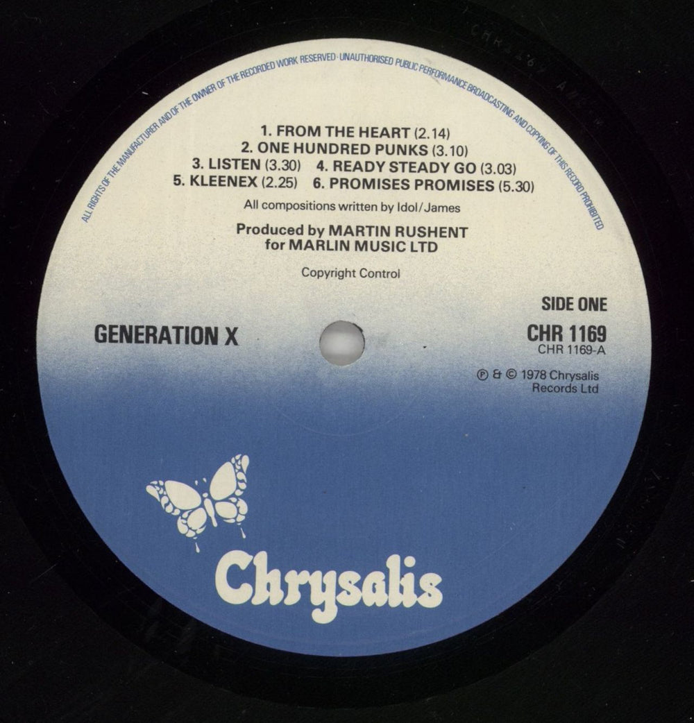 Generation X Generation X + Bellyband UK vinyl LP album (LP record) GEXLPGE865294