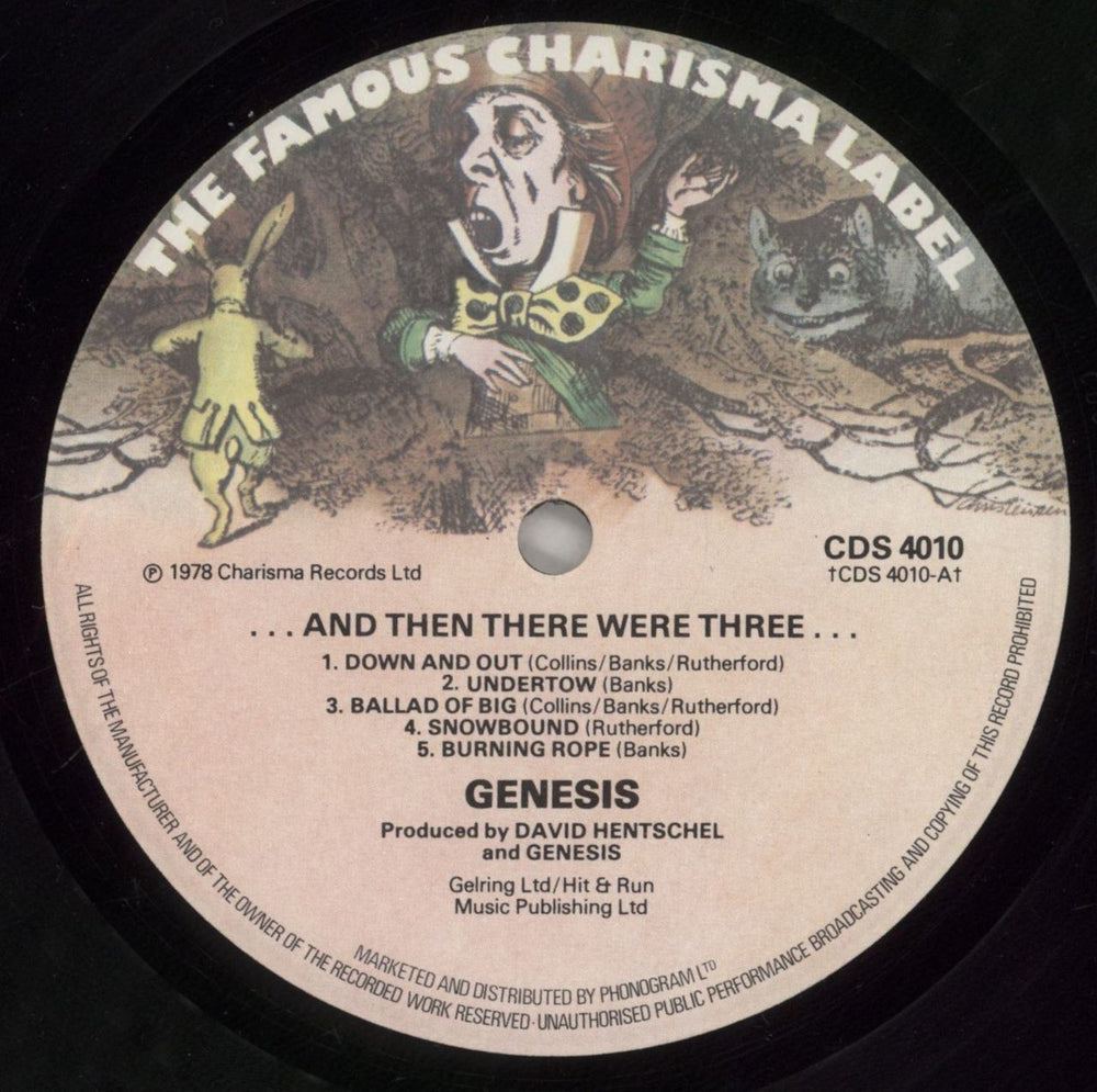 Genesis And Then There Were Three - 1st UK vinyl LP album (LP record) GENLPAN861402
