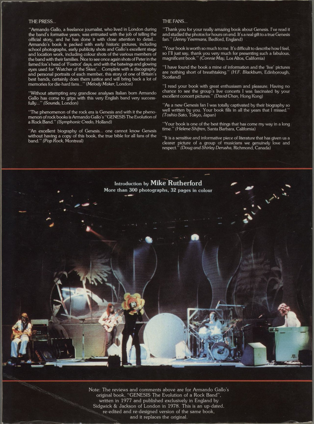 Genesis I Know What I Like US book