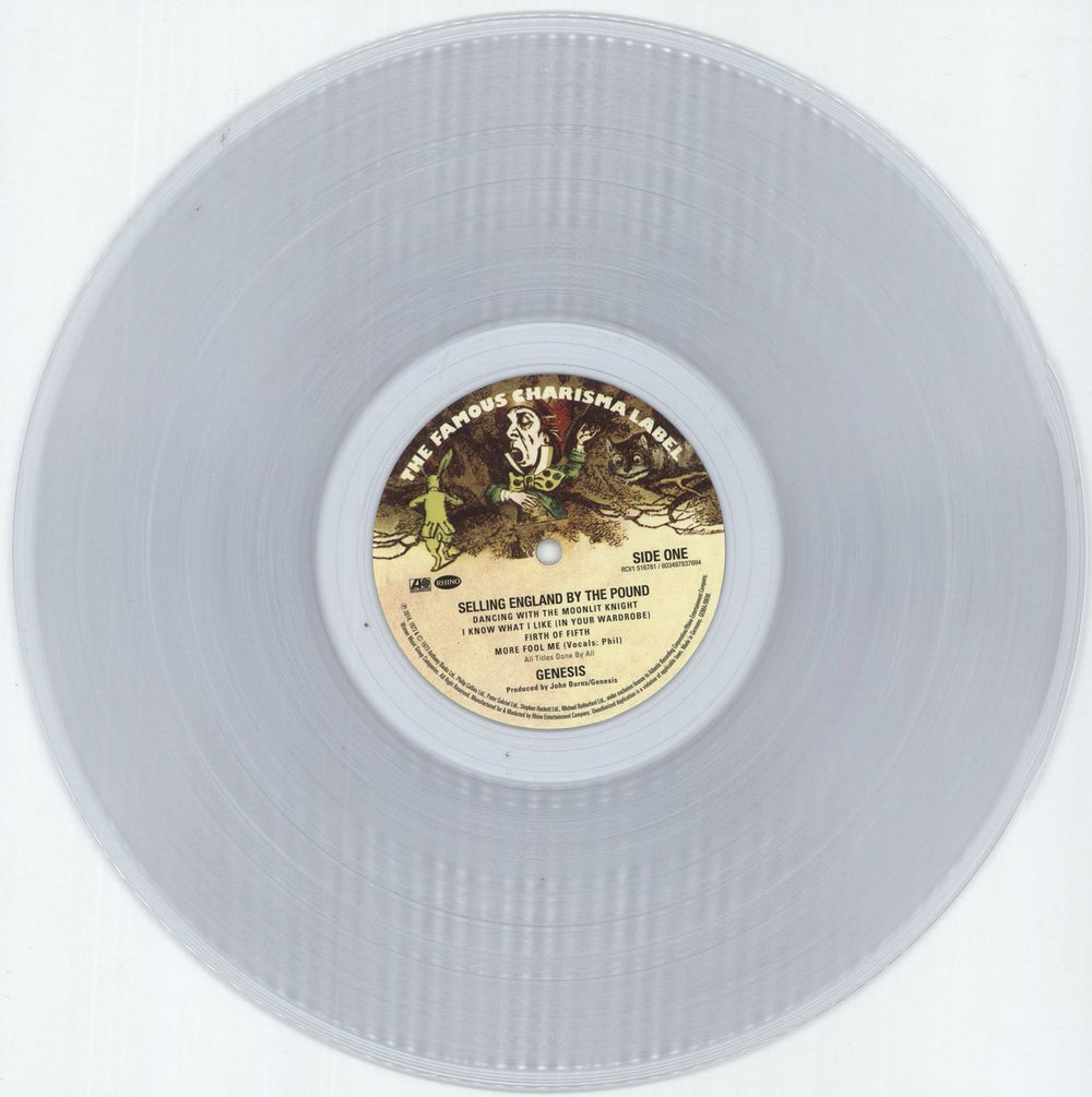 Genesis Selling England By The Pound - Crystal Clear Vinyl UK vinyl LP album (LP record) GENLPSE874576