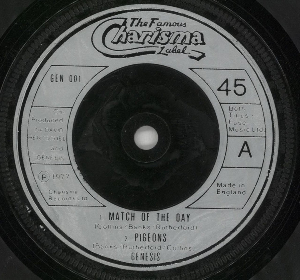 Genesis Spot The Pigeon EP - injection UK 7" vinyl single (7 inch record / 45) GEN001