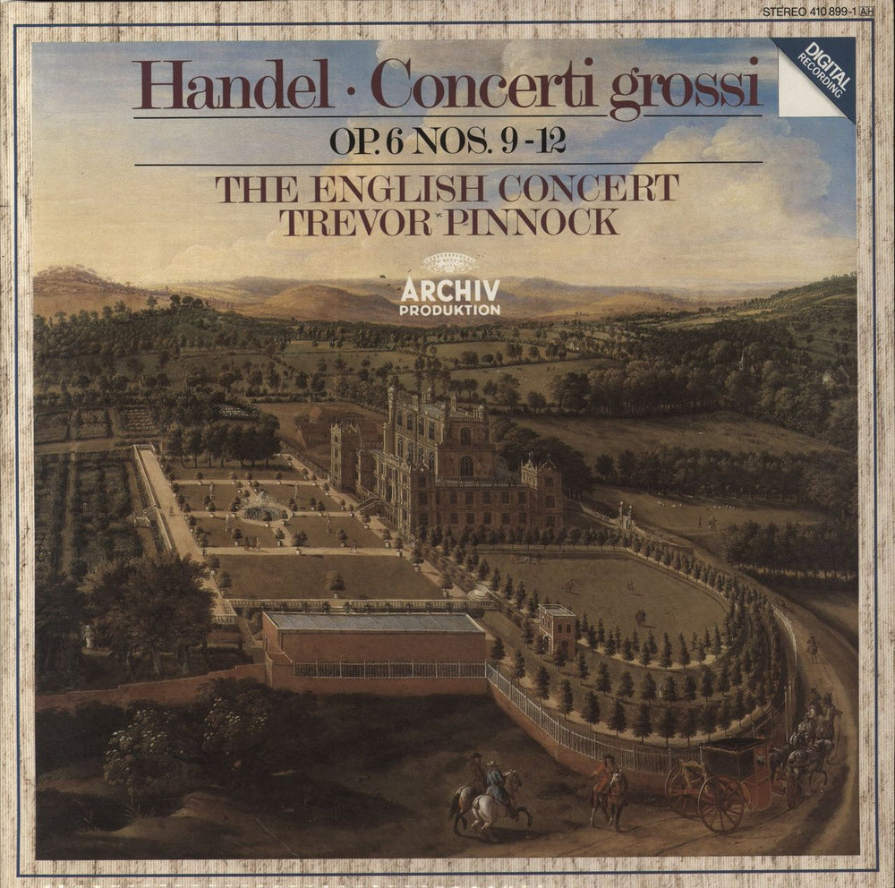 George Frideric Handel Concerti Grossi op. 6, Numbers 9-12 German vinyl LP album (LP record) 410899-1