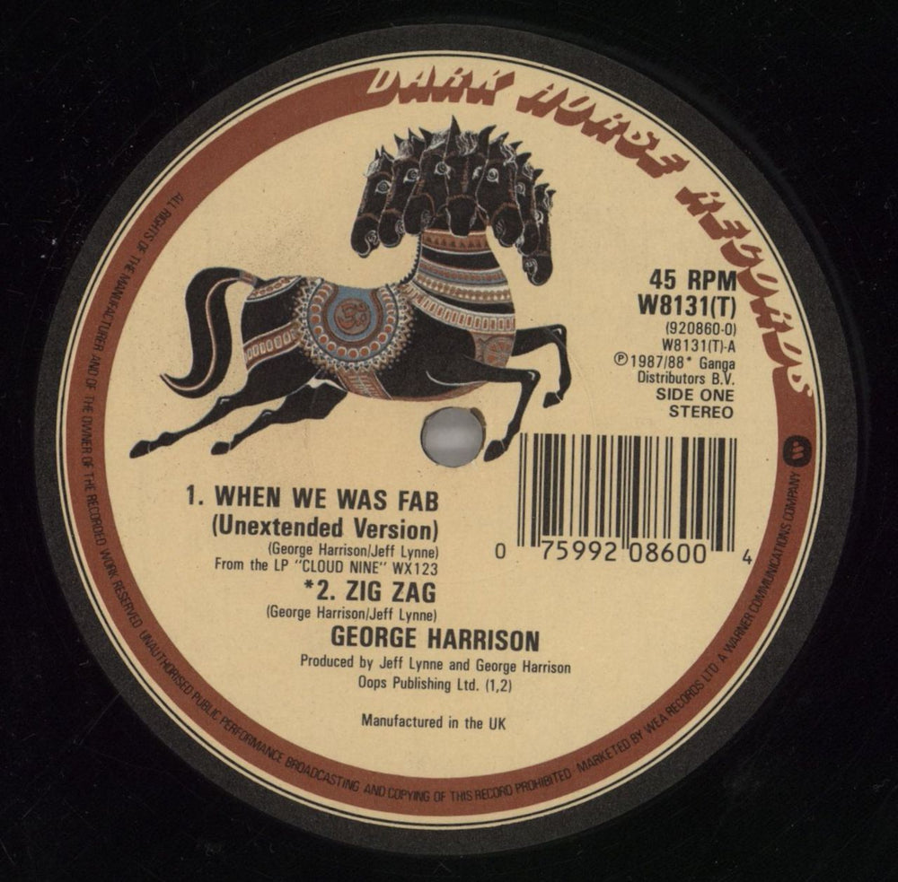 George Harrison When We Was Fab UK 12" vinyl single (12 inch record / Maxi-single) GHA12WH27560