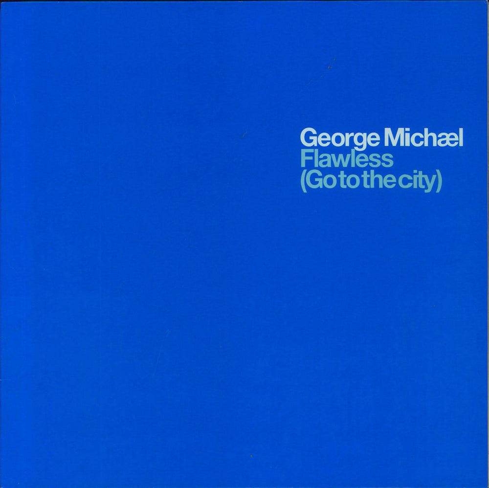 George Michael Flawless (Go To The City) UK Promo 12" vinyl single (12 inch record / Maxi-single) XPR3785