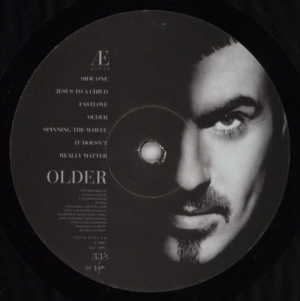 George Michael Older - Hype Stickered - G UK vinyl LP album (LP record) GEOLPOL832557