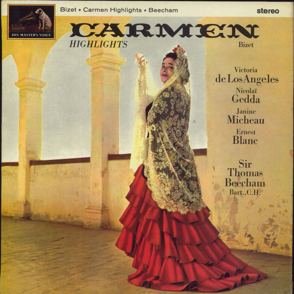 Georges Bizet Highlights From Carmen UK vinyl LP album (LP record) ASD590