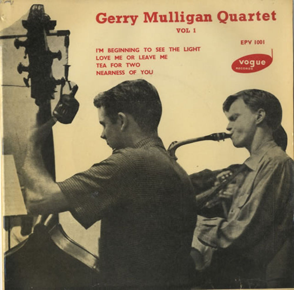 Gerry Mulligan Gerry Mulligan Quartet Vol 1 EP UK 7" vinyl single (7 inch record / 45) EPV1001