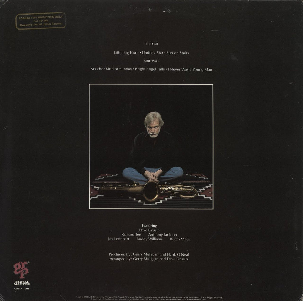 Gerry Mulligan Little Big Horn - Promo Stamped Sleeve US Promo vinyl LP album (LP record)