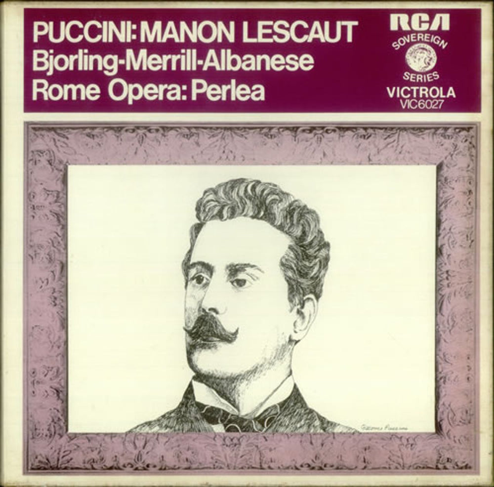 Giacomo Puccini Manon Lescaut UK 2-LP vinyl record set (Double LP Album) VIC6027