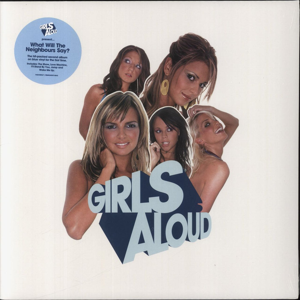 Girls Aloud What Will The Neighbours Say? - Blue Vinyl - Sealed UK vinyl LP album (LP record) FASC002LP