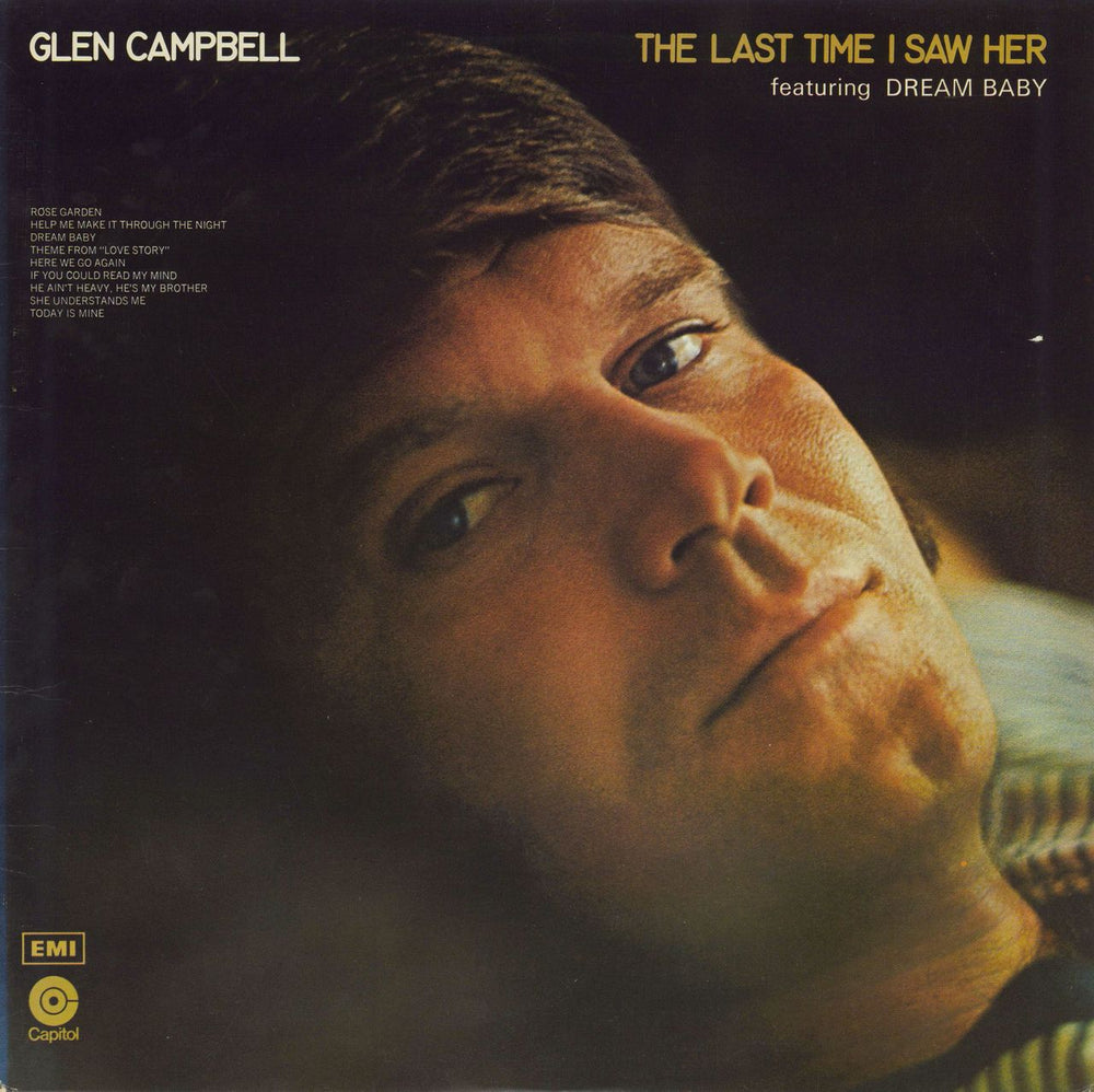 Glen Campbell The last Time I Saw Her UK vinyl LP album (LP record) E-SW733