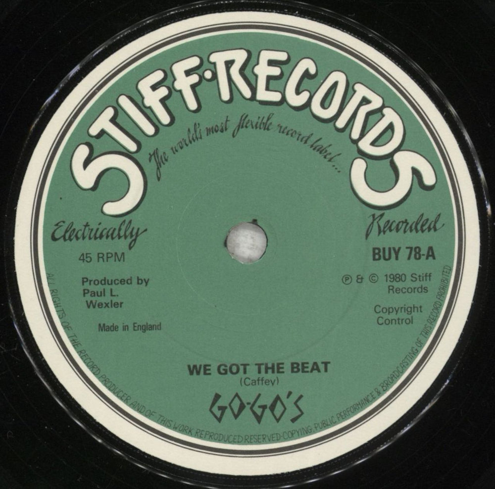 Go-Go's We Got The Beat - P/s UK 7" vinyl single (7 inch record / 45) GOG07WE874470
