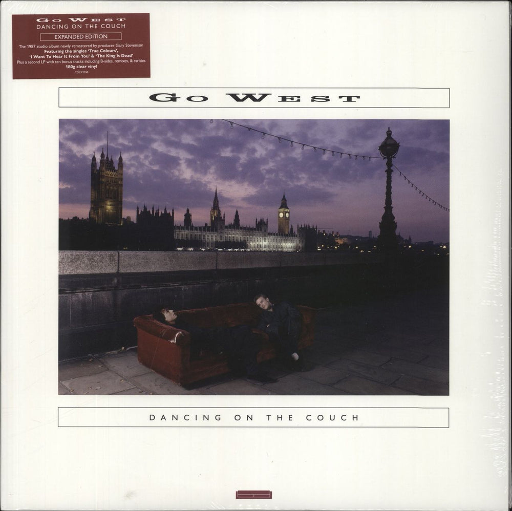 Go West Dancing On The Couch - 180gm Clear Vinyl - Sealed UK 2-LP vinyl record set (Double LP Album) CDLX1550