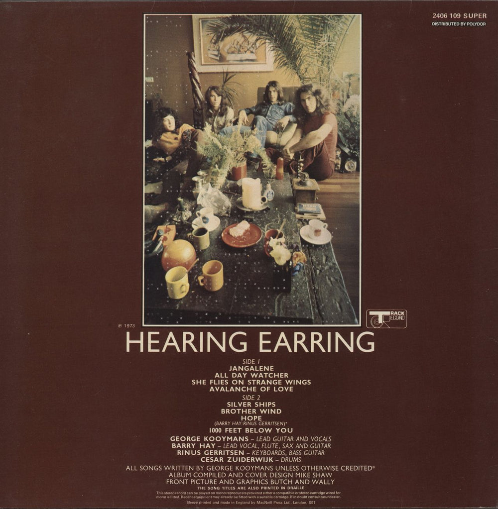 Golden Earring Hearing Earring UK vinyl LP album (LP record)