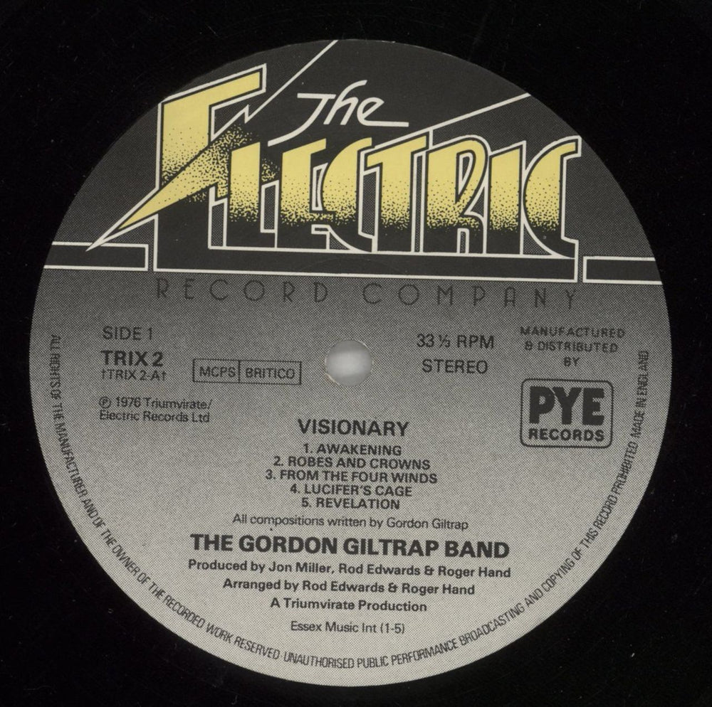 Gordon Giltrap Visionary - Shrink UK vinyl LP album (LP record) G-GLPVI867559