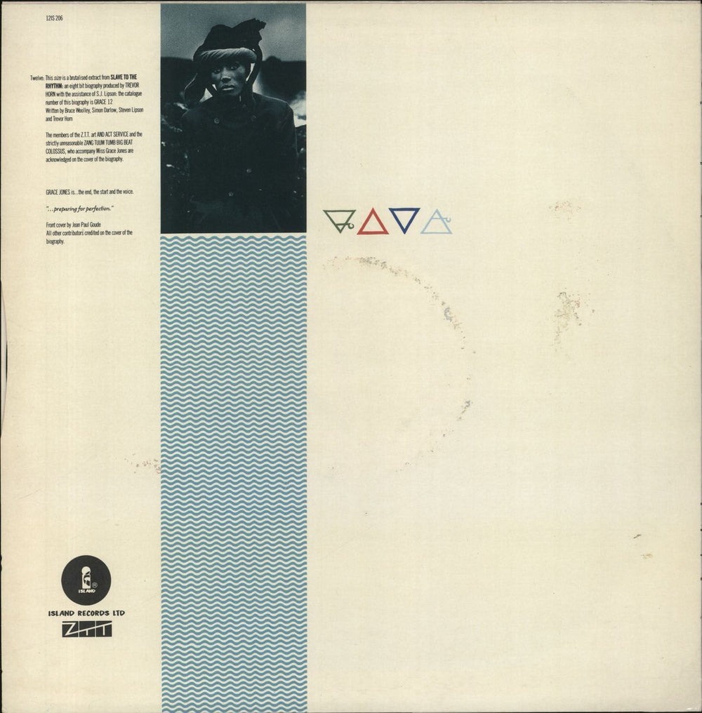 Grace Jones Slave To The Rhythm UK 12" vinyl single (12 inch record / Maxi-single)