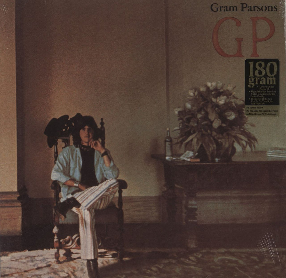 Gram Parsons GP - 180gm - Sealed US vinyl LP album (LP record) MS2123