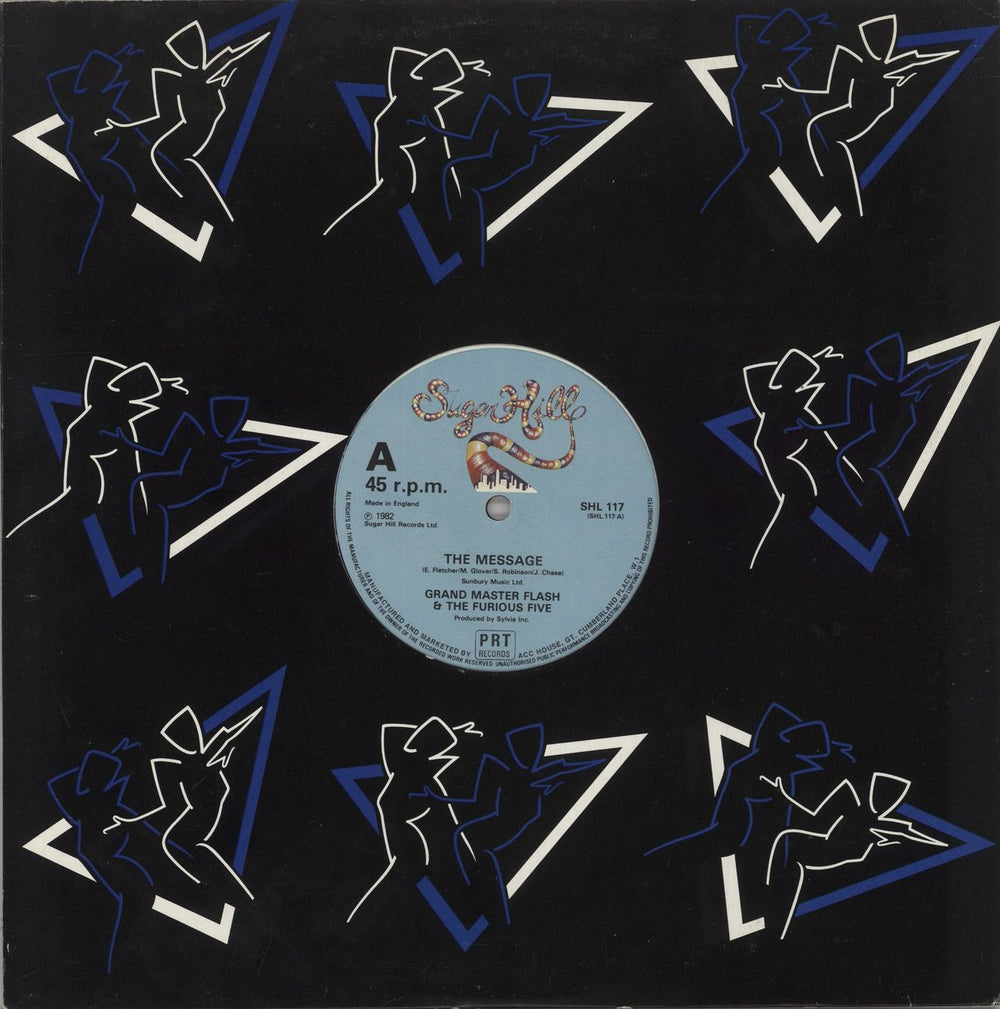 Grandmaster Flash The Message UK 12" vinyl single (12 inch record / Maxi-single) SHL117
