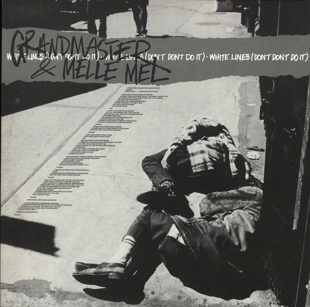 Grandmaster Flash White Lines (Don't Don't Do It) + p/s - EX UK 12" vinyl single (12 inch record / Maxi-single) SHL130