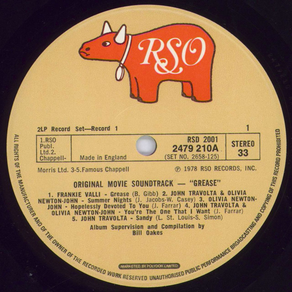 Grease Grease UK 2-LP vinyl record set (Double LP Album) ESA2LGR829147