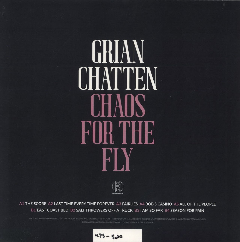 Grian Chatten Chaos For The Fly - White with Green & Blue Splatter Vinyl UK vinyl LP album (LP record)