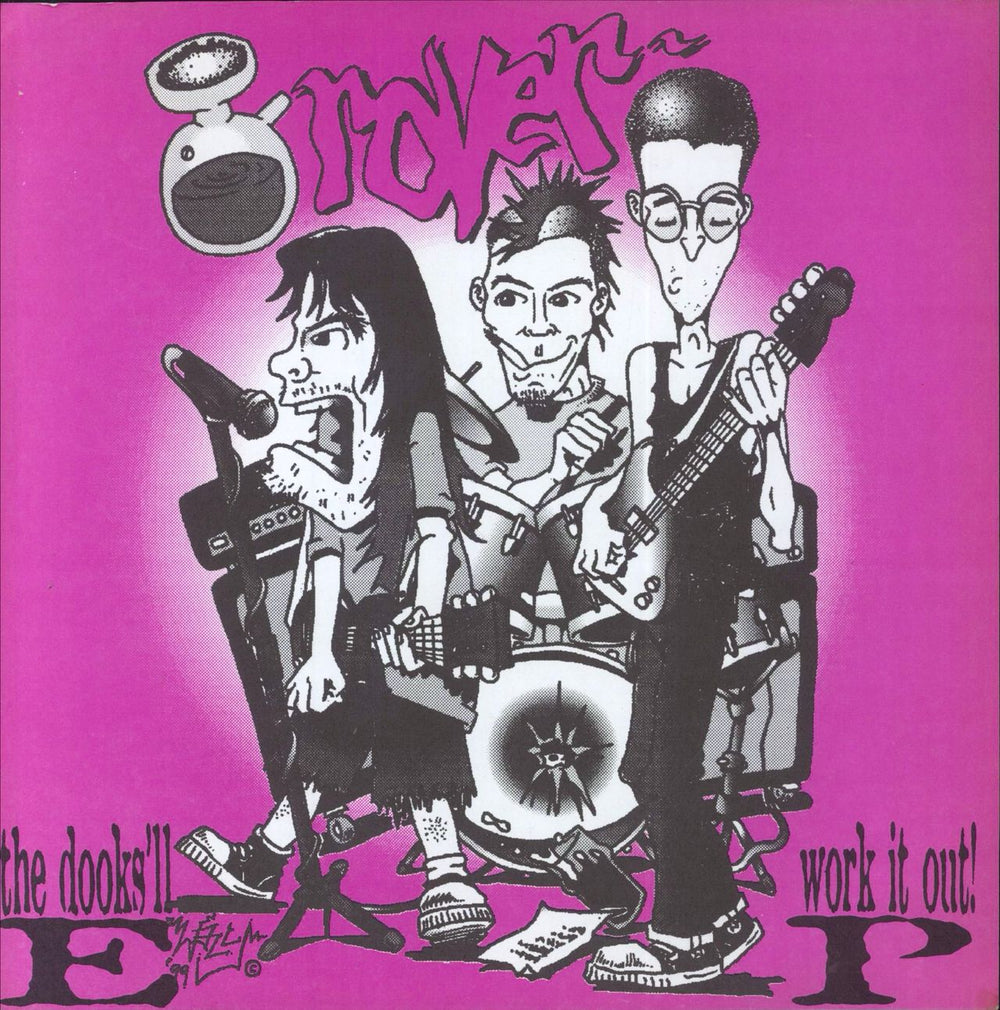 Grover The Dooks'll Work It Out! EP UK 7" vinyl single (7 inch record / 45) VYM025