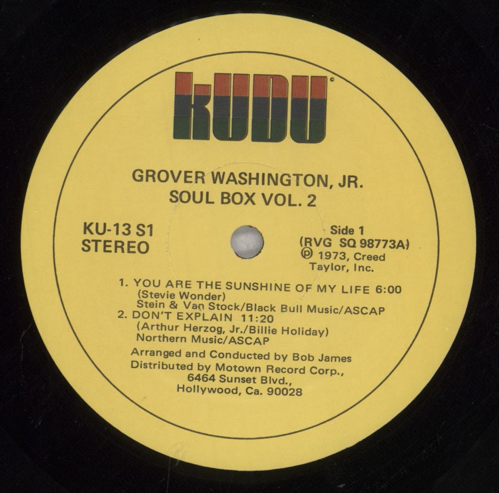 Grover Washington Soul Box Volume 2 - Shrink US vinyl LP album (LP record) GWJLPSO845673