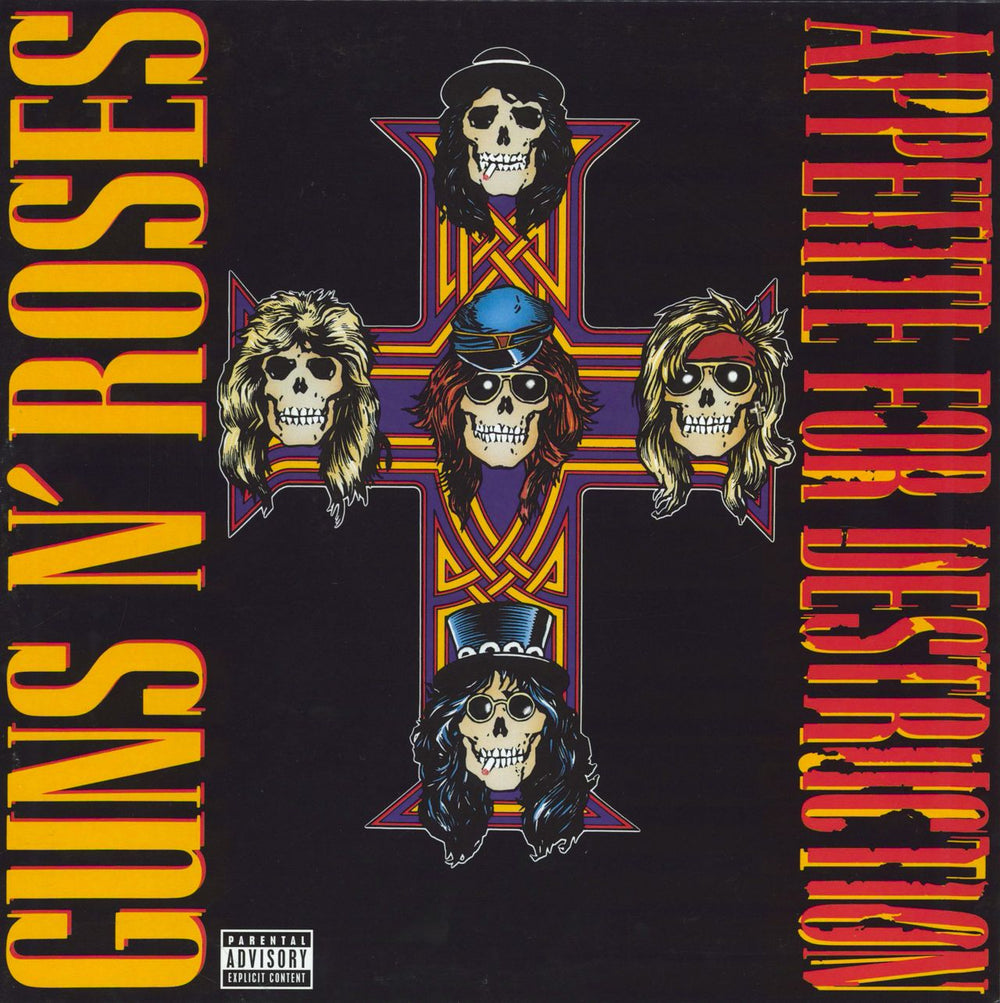 Guns N Roses Appetite For Destruction - 180gm Vinyl - EX UK vinyl LP album (LP record) 00720642414811