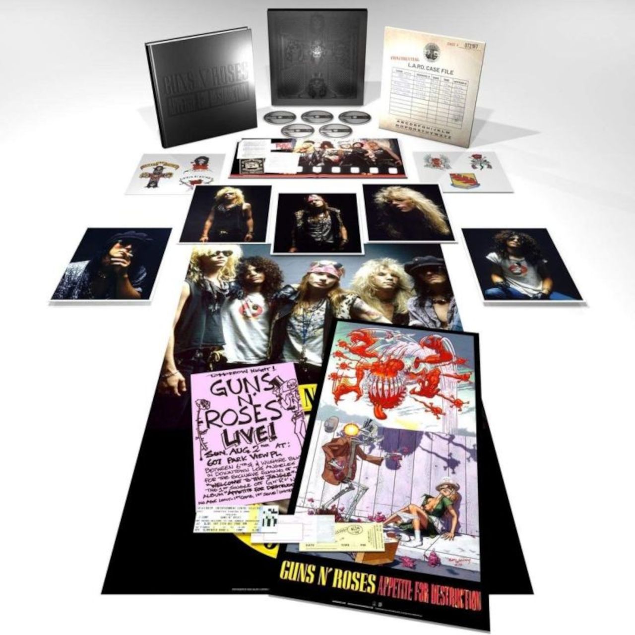 Guns N Roses Appetite For Destruction SUPER DELUXE CD & DVD Box Set purchases SEALED