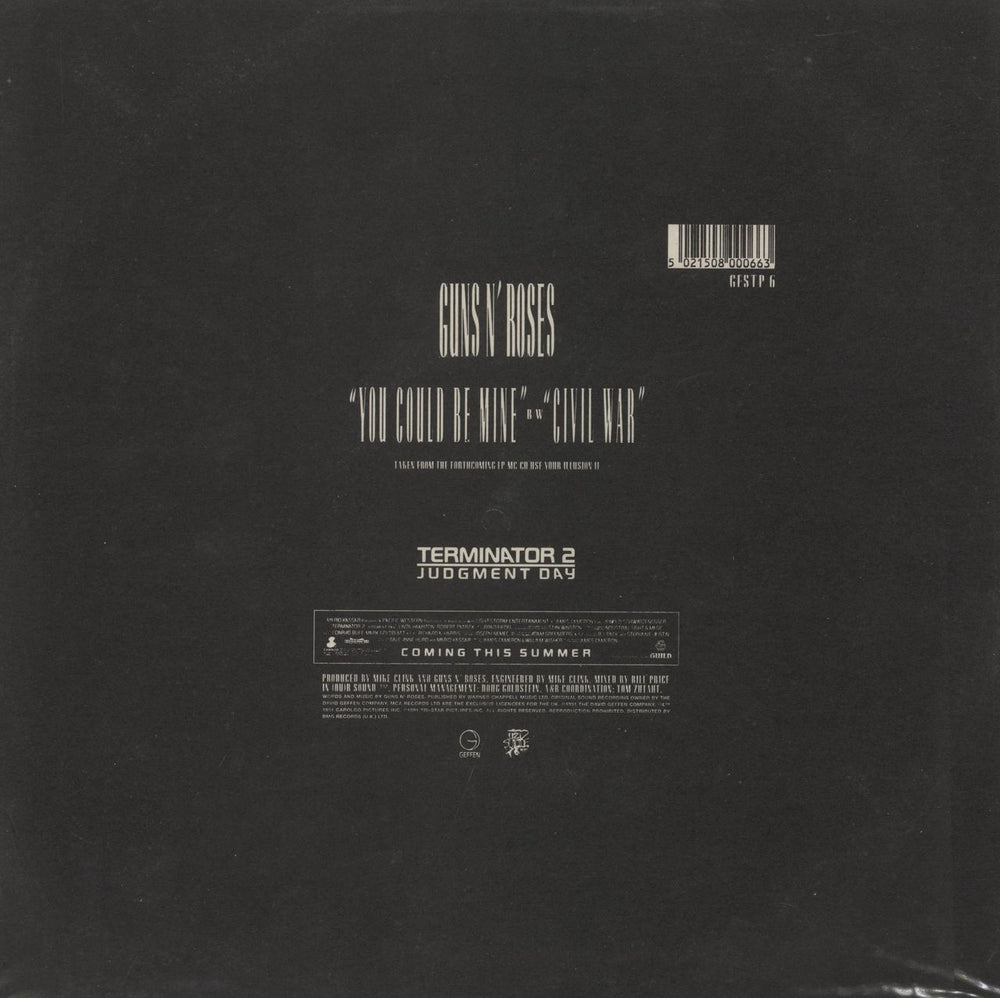 Guns N Roses You Could Be Mine - EX UK 12" vinyl picture disc (12 inch picture record)