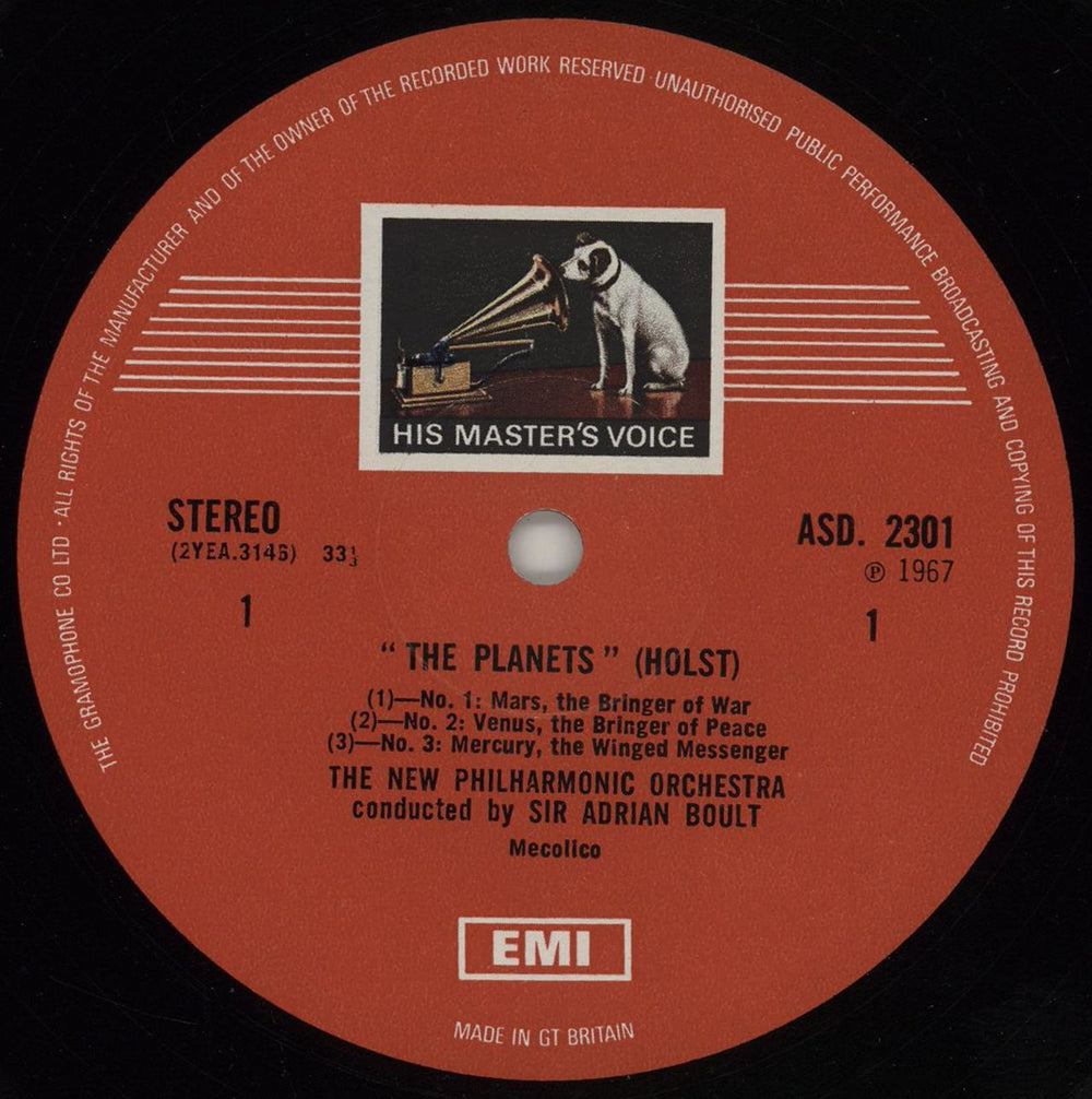 Gustav Holst The Planets - 2nd UK vinyl LP album (LP record) GSVLPTH483076