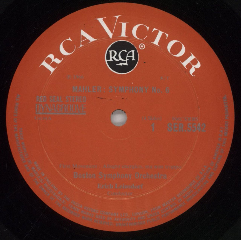 Gustav Mahler Symphony No. 6 in A minor UK 2-LP vinyl record set (Double LP Album) M222LSY535978