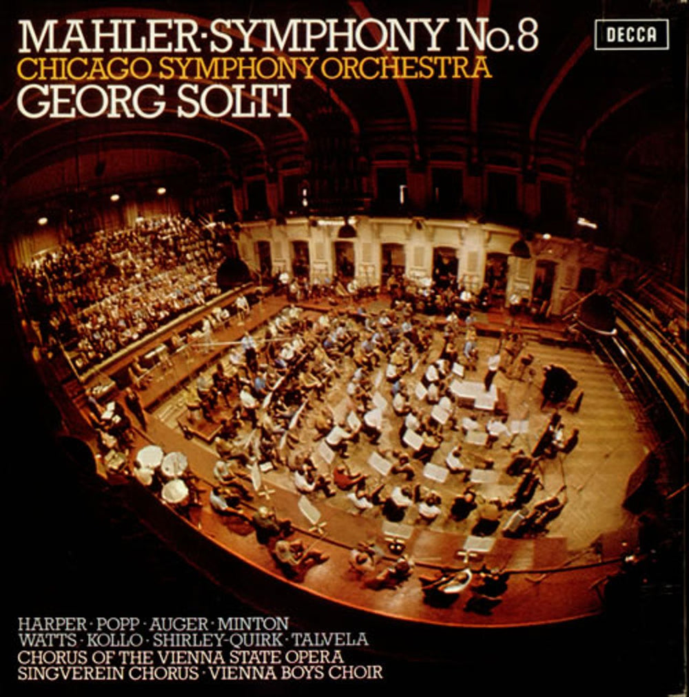 Gustav Mahler Symphony No. 8 UK Vinyl Box Set SET534-5