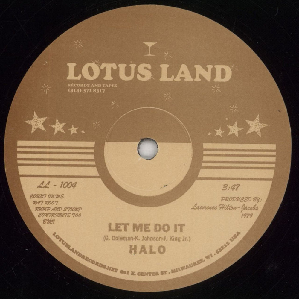 Halo [Funk] Let Me Do It US 12" vinyl single (12 inch record / Maxi-single) LL-1004