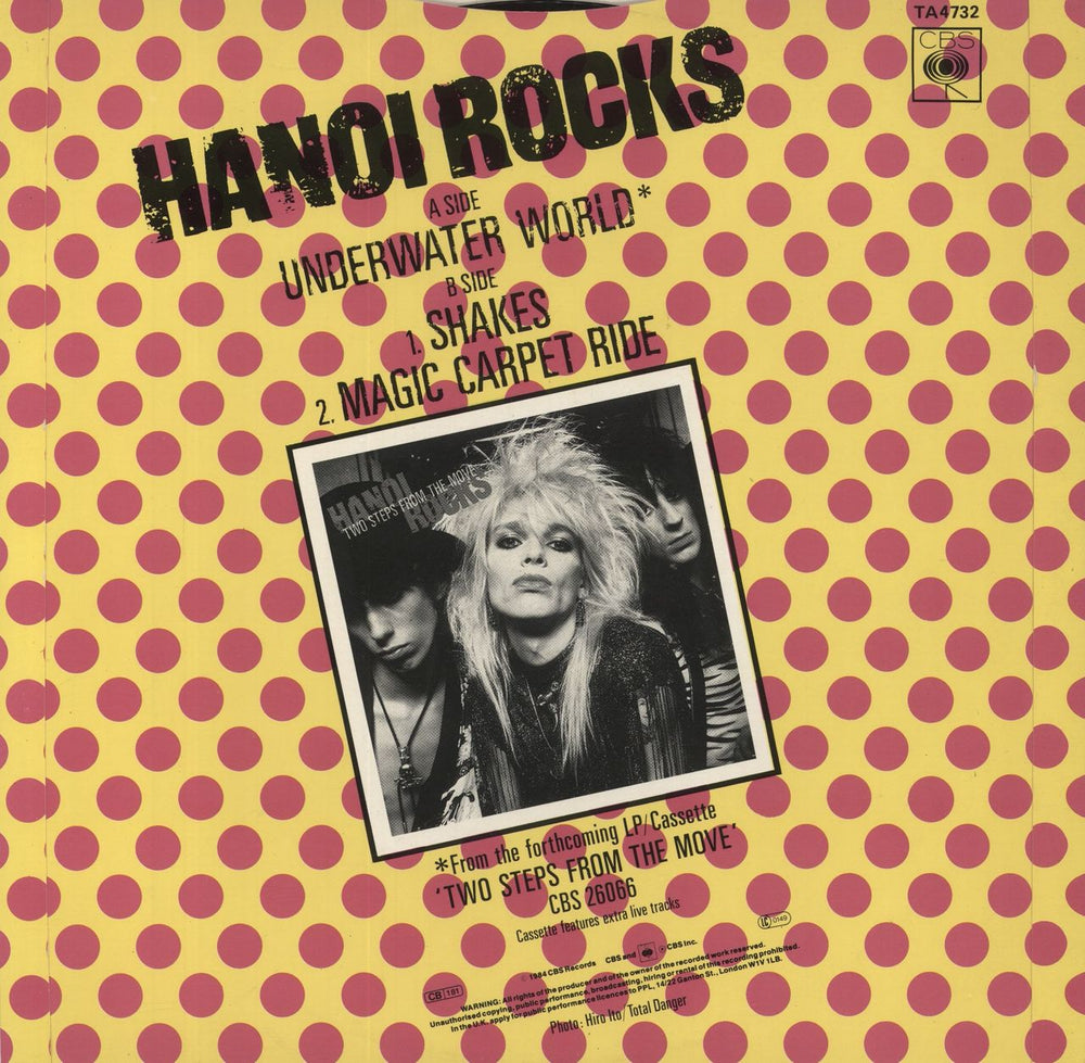 Hanoi Rocks Underwater World UK 12" vinyl single (12 inch record / Maxi-single)