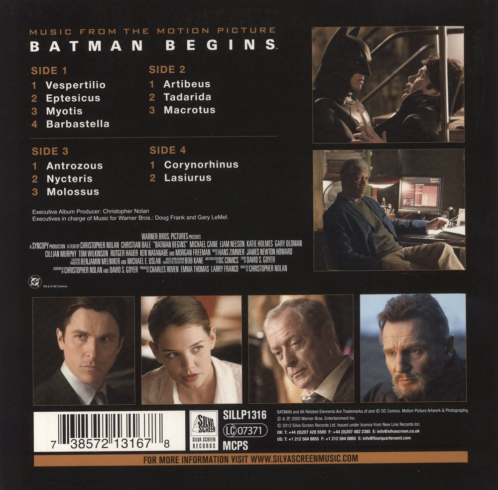 Hans Zimmer Batman Begins  - 180g UK 2-LP vinyl record set (Double LP Album) 738572131678