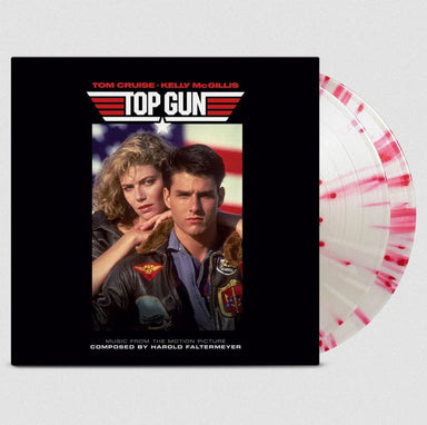 Harold Faltermeyer Top Gun | Music From The Motion Picture - Clear & Pink Splatter Vinyl - Sealed US 2-LP vinyl record set (Double LP Album) ETR221