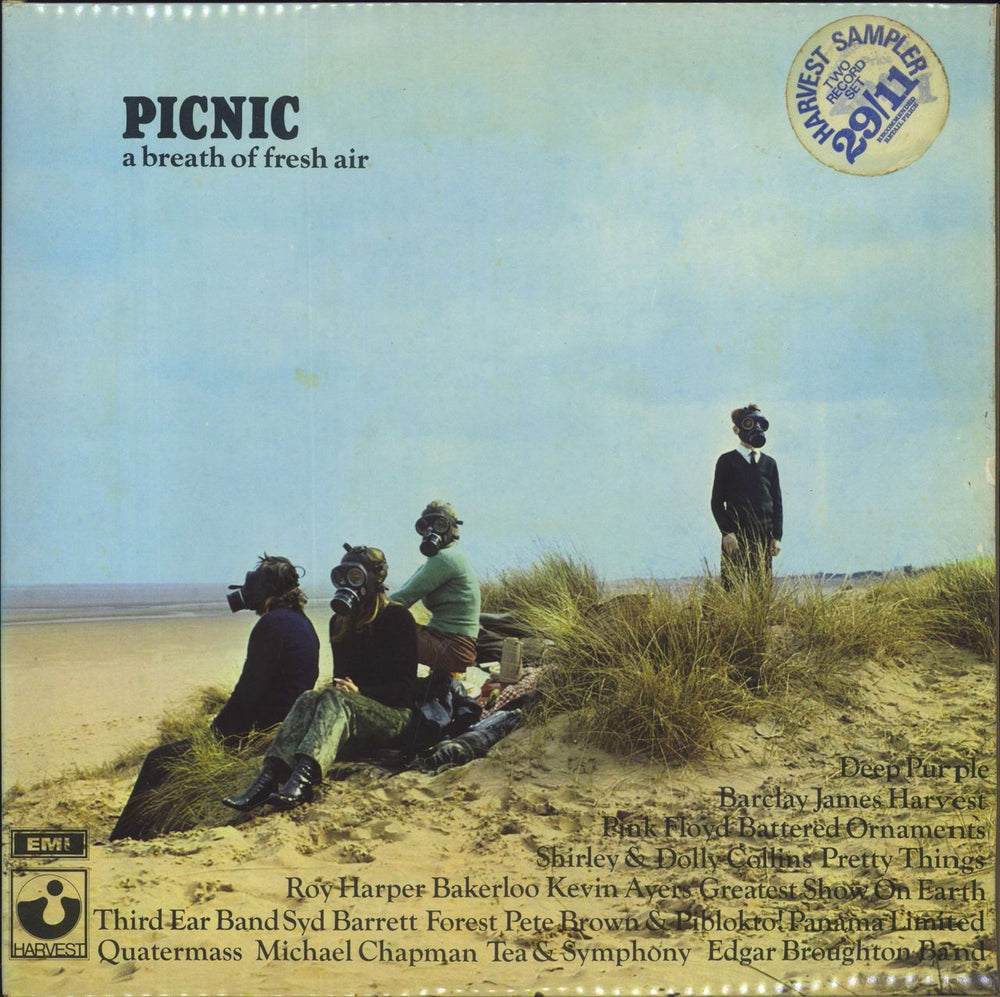 Harvest Label Picnic - A Breath Of Fresh Air - EX - Stickered UK 2-LP vinyl record set (Double LP Album) SHSS1/2