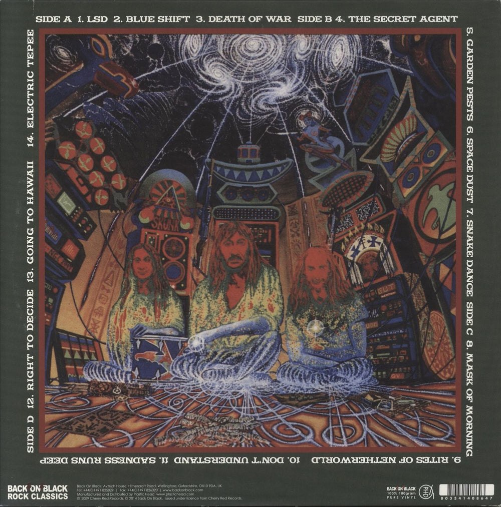 Hawkwind Electric Tepee - Red Vinyl Reissue UK 2-LP vinyl record set (Double LP Album) 5017615818116