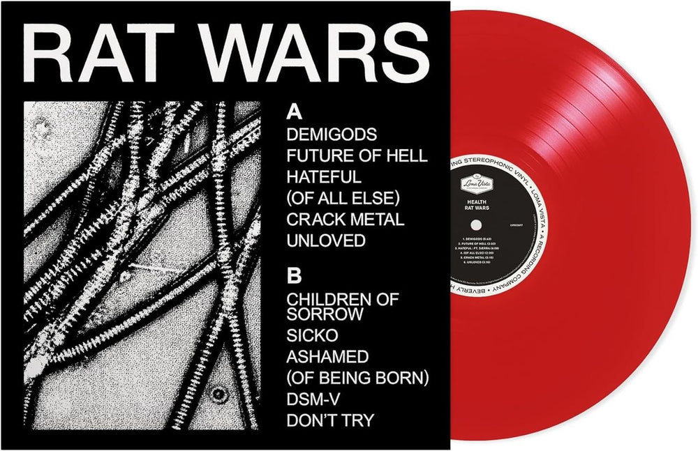 Health Rat Wars - Ruby Red Vinyl - Sealed UK vinyl LP album (LP record) 00888072568341