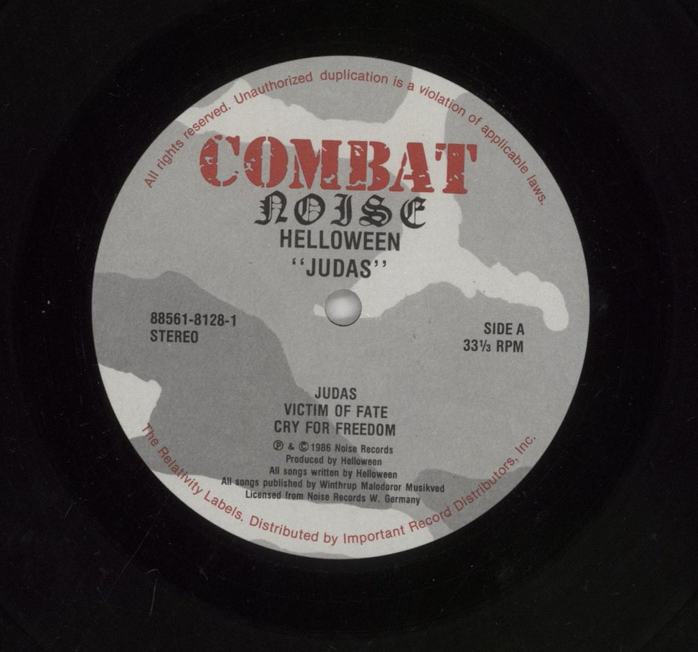 Helloween Judas US 12" vinyl single (12 inch record / Maxi-single) HLO12JU672235