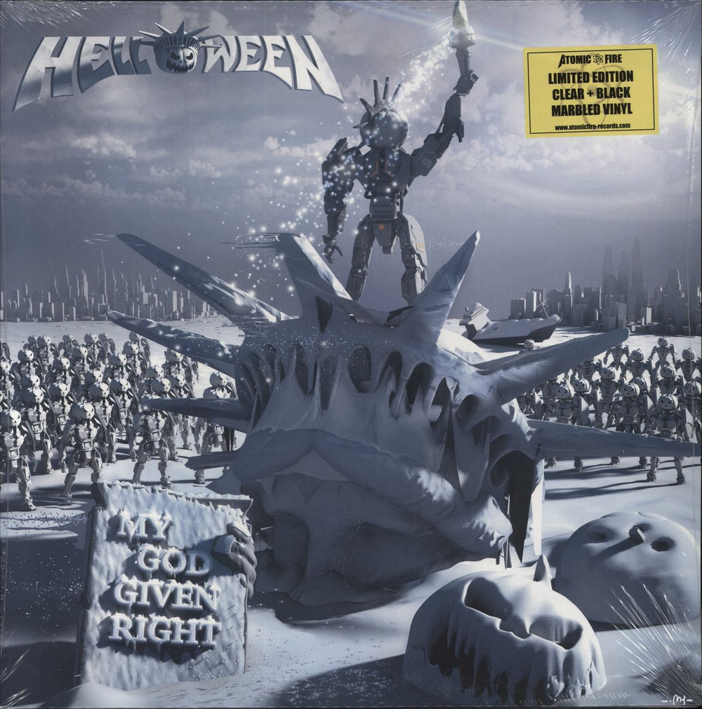 Helloween My God-Given Right - Clear & Black Vinyl - Sealed German 2-LP vinyl record set (Double LP Album) AF0105V