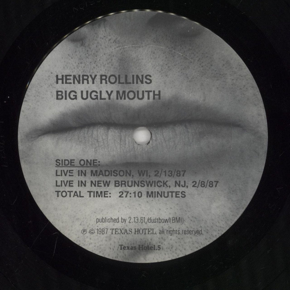 Henry Rollins Big Ugly Mouth Canadian vinyl LP album (LP record) HRYLPBI392641