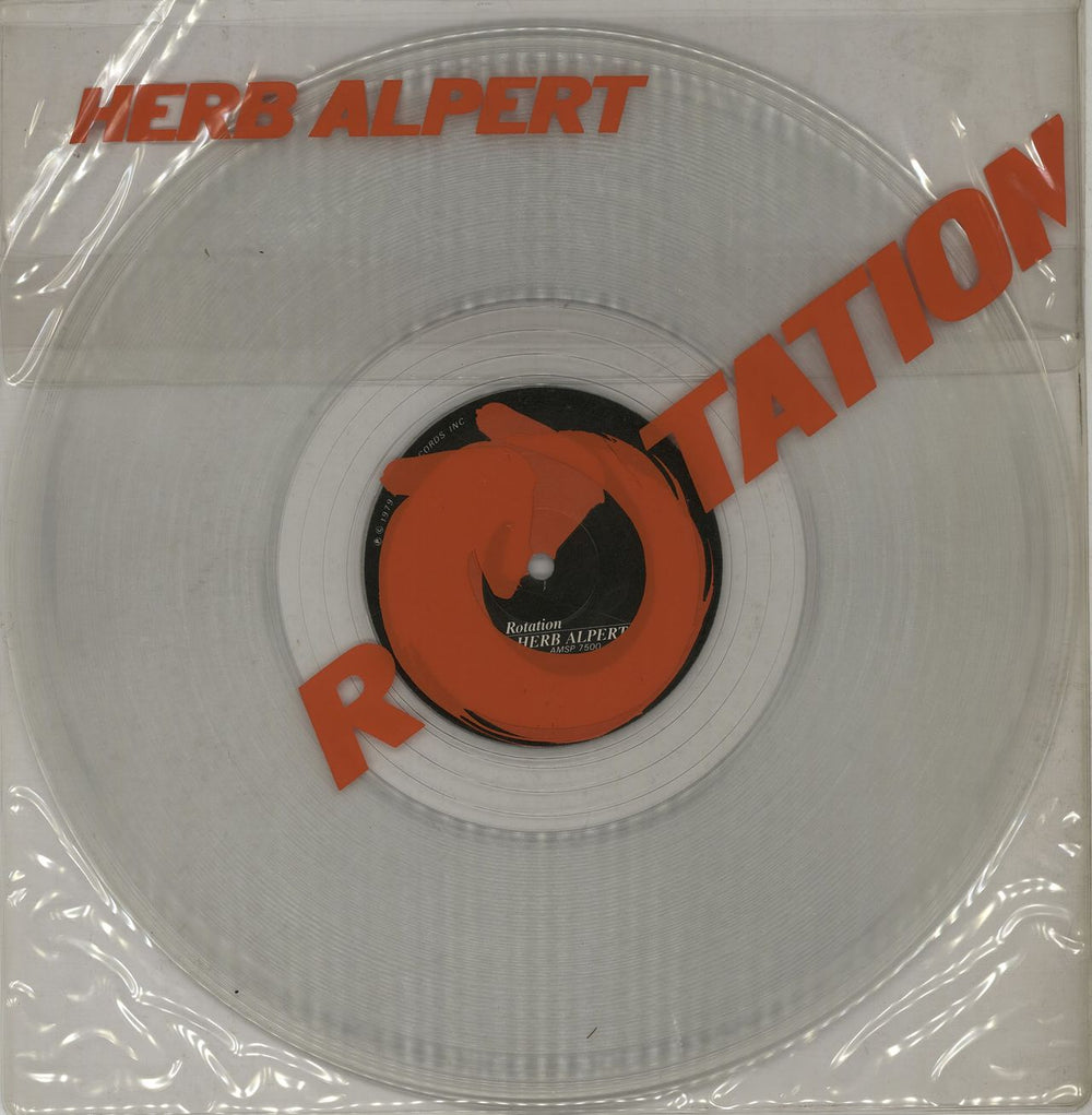 Herb Alpert Rotation - Clear Vinyl UK 12" vinyl single (12 inch record / Maxi-single) AMSP7500