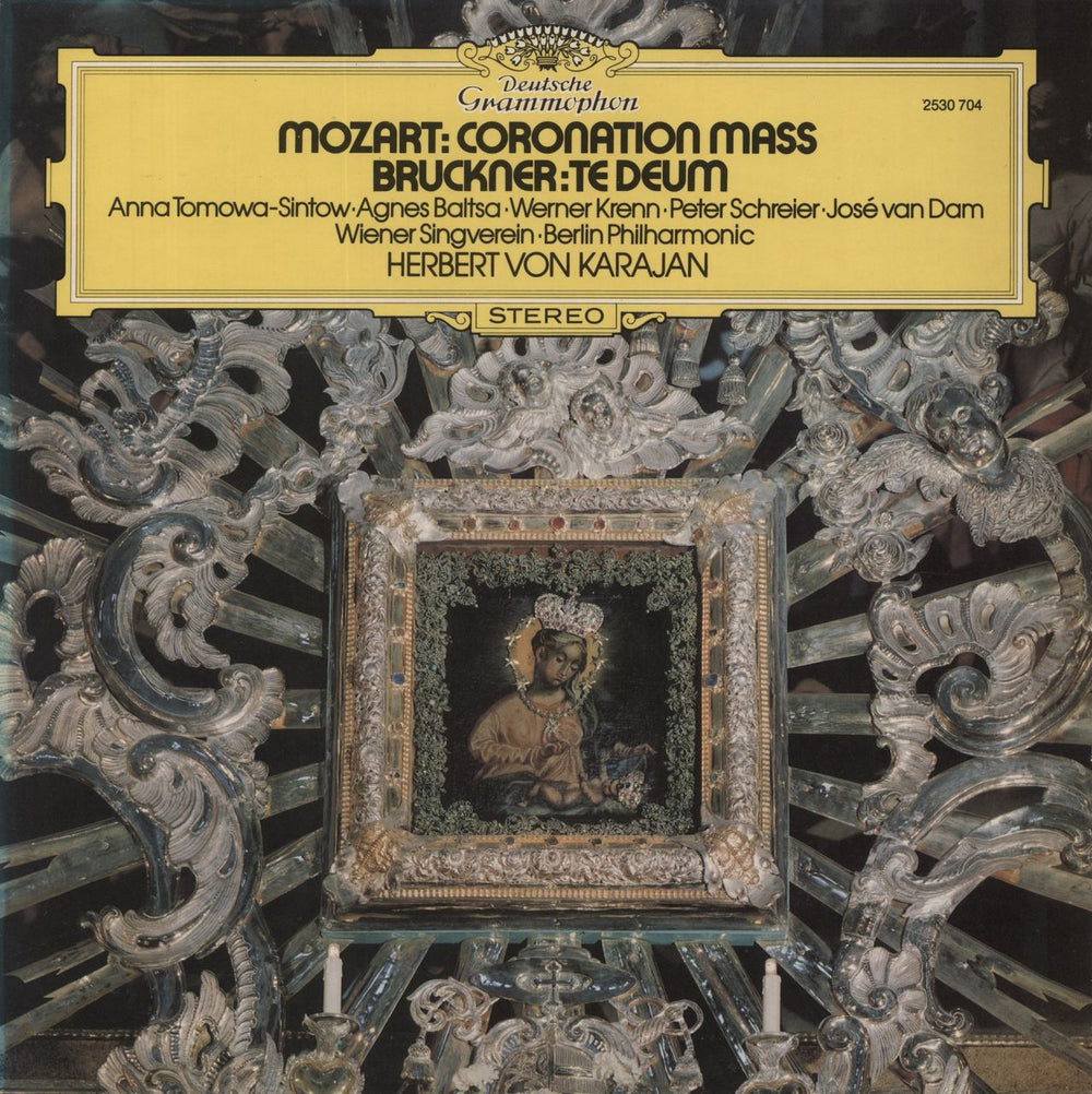 Herbert Von Karajan Mozart:  Coronation Mass / Bruckner: Te Deum UK vinyl LP album (LP record) 2530704