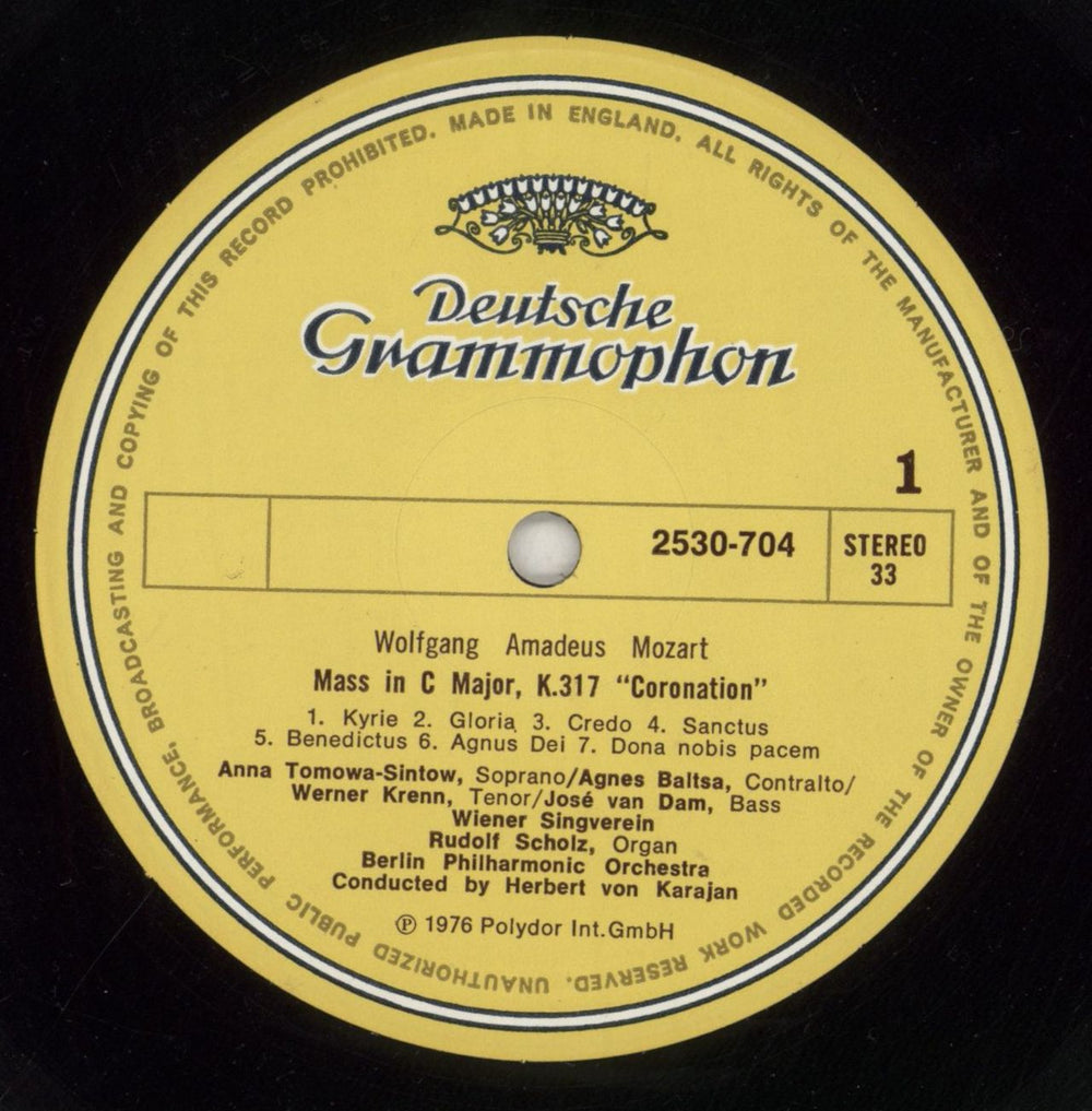 Herbert Von Karajan Mozart:  Coronation Mass / Bruckner: Te Deum UK vinyl LP album (LP record) HK3LPMO850132