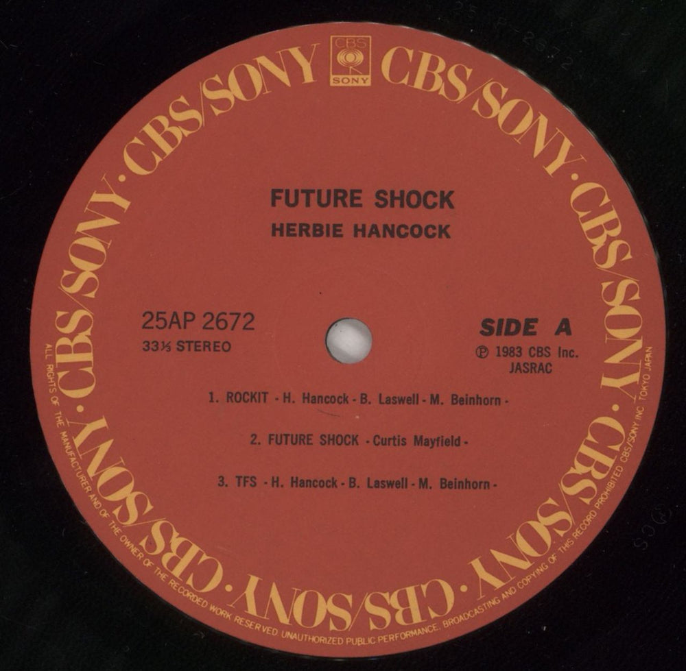 Herbie Hancock Future Shock Japanese vinyl LP album (LP record) HHALPFU464750
