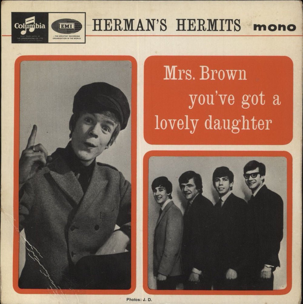 Herman's Hermits Mrs Brown You've Got A Lovely Daughter - EX UK 7" vinyl single (7 inch record / 45) SEG8440